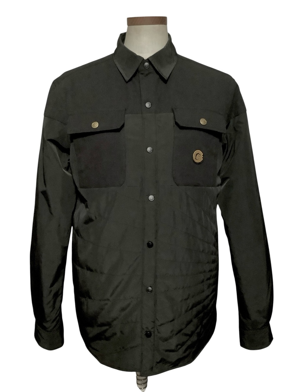 Cookies Black Prohibition Duck Canvas Nylon Quilted Sunburst Shirt Jacket M